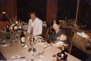 Bente og Rene med Mikkel 1979
