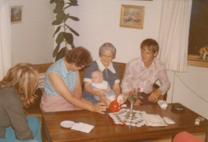 Edith, Svigermor, Gert og Lene